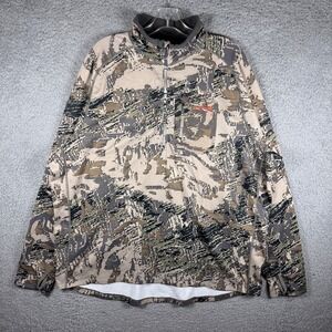 Sitka Traverse Midweight Quarter Zip Fleece 2XL Open Country Excellent